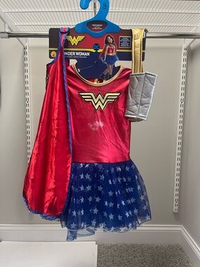 Rubie's Wonder Woman Costume Dress in Red, Blue & Gold
